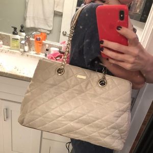 Kate Spade Quilted Cream Purse